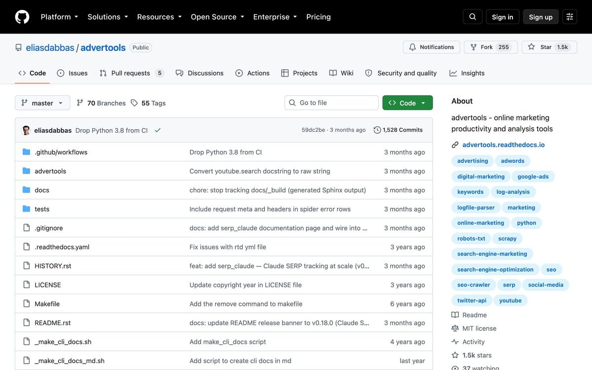 Advertools